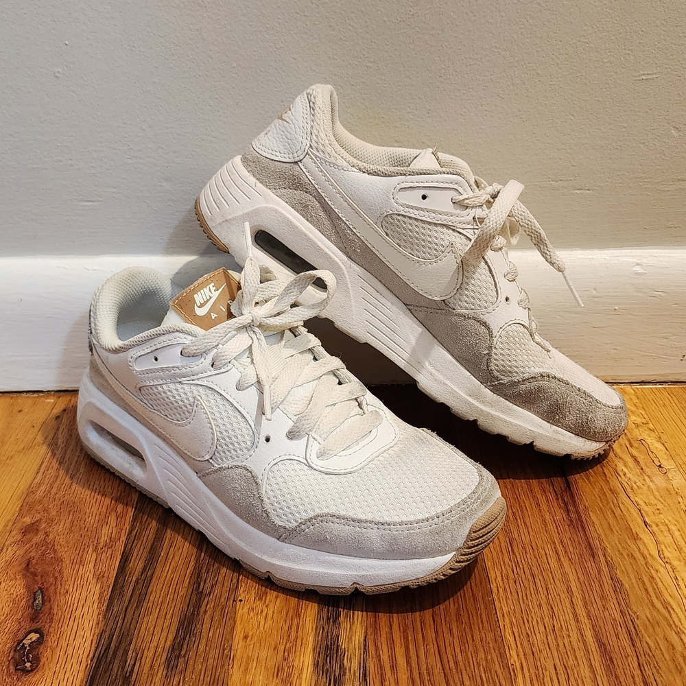 Nike Women's Cream and White Air Max